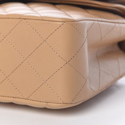 Chanel Lambskin Quilted Small Double Flap Beige 10 of 12