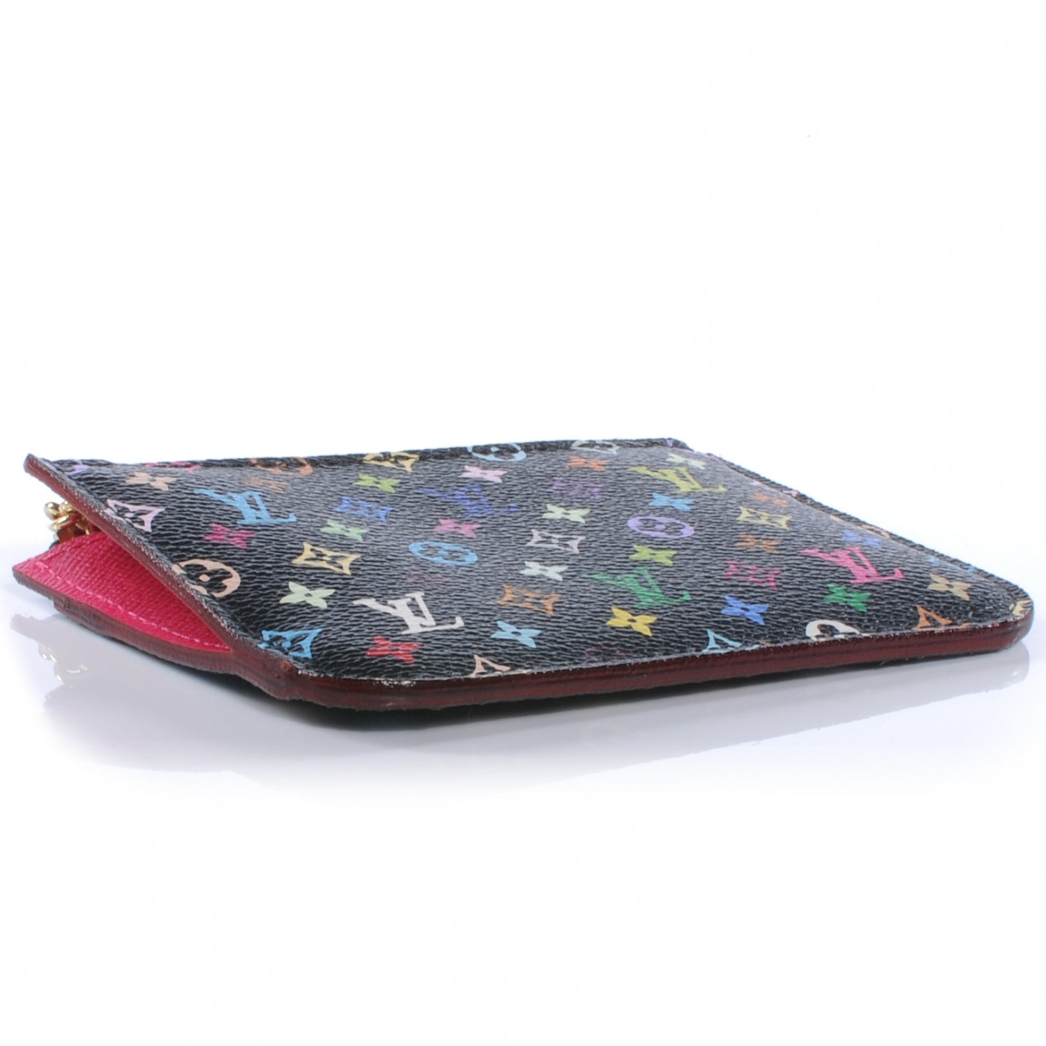 Louis Vuitton Monogram Multicolor Key Pouch Black Grenade 4 of 7