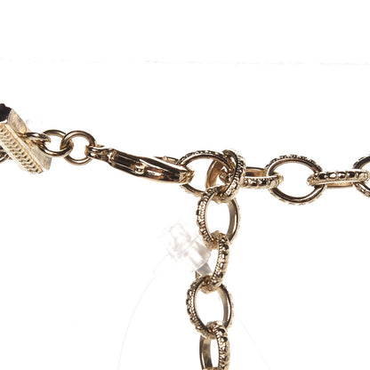 Chanel Multi Strand CC Short Necklace Black Gold 5 of 6