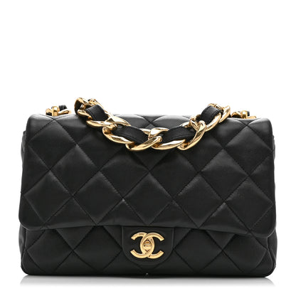 Chanel Lambskin Quilted Large CC Funky Town Flap Black 1 of 10