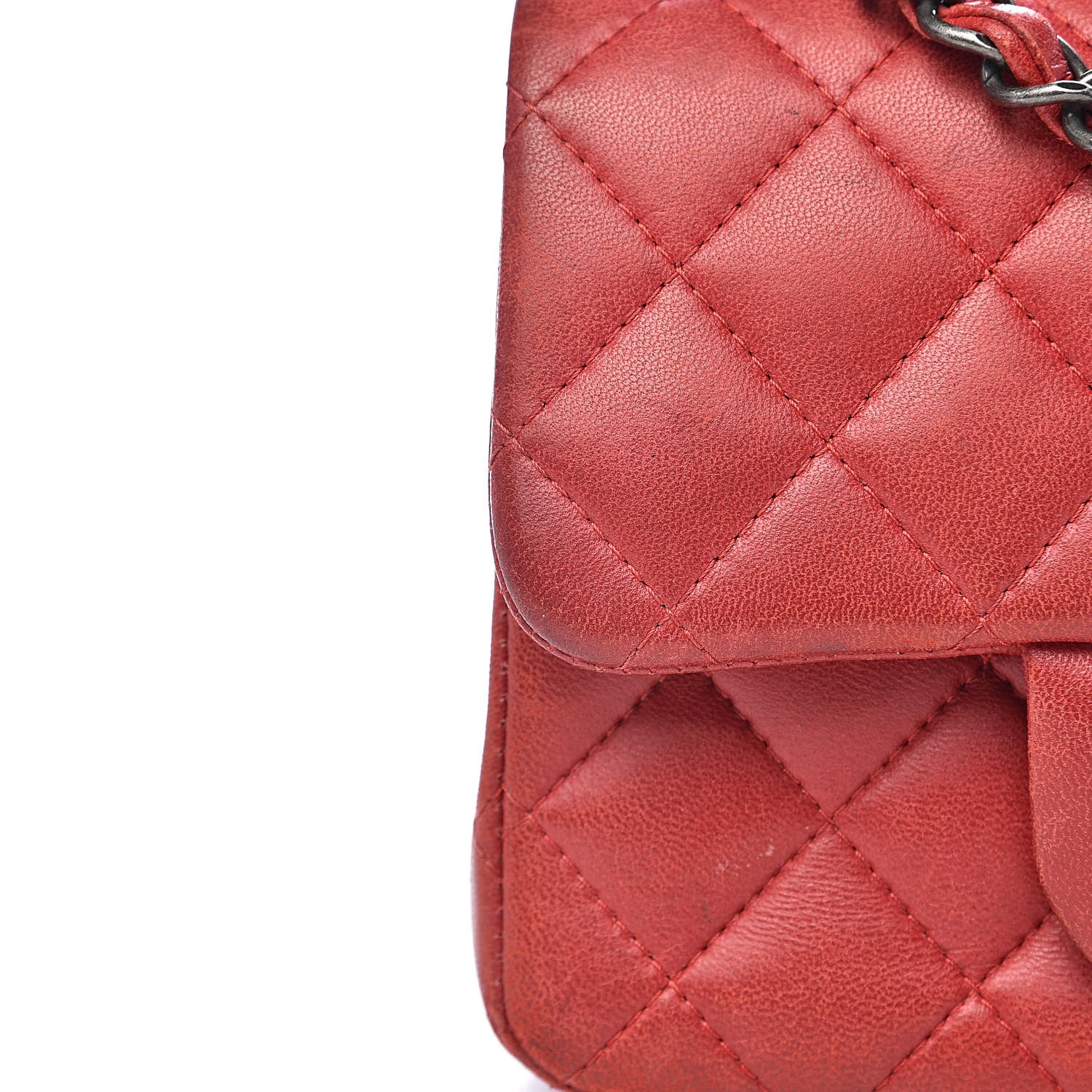Chanel Lambskin Quilted Mini Square Flap Red 11 of 21
