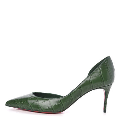 Christian Louboutin Calfskin Alligator Embossed Iriza 70 Pumps 35 Canopee 1 of 8