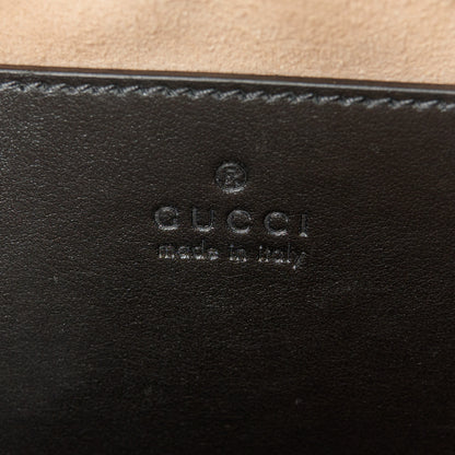 Gucci Calfskin Matelasse Small GG Marmont Chain Shoulder Bag Black 6 of 10