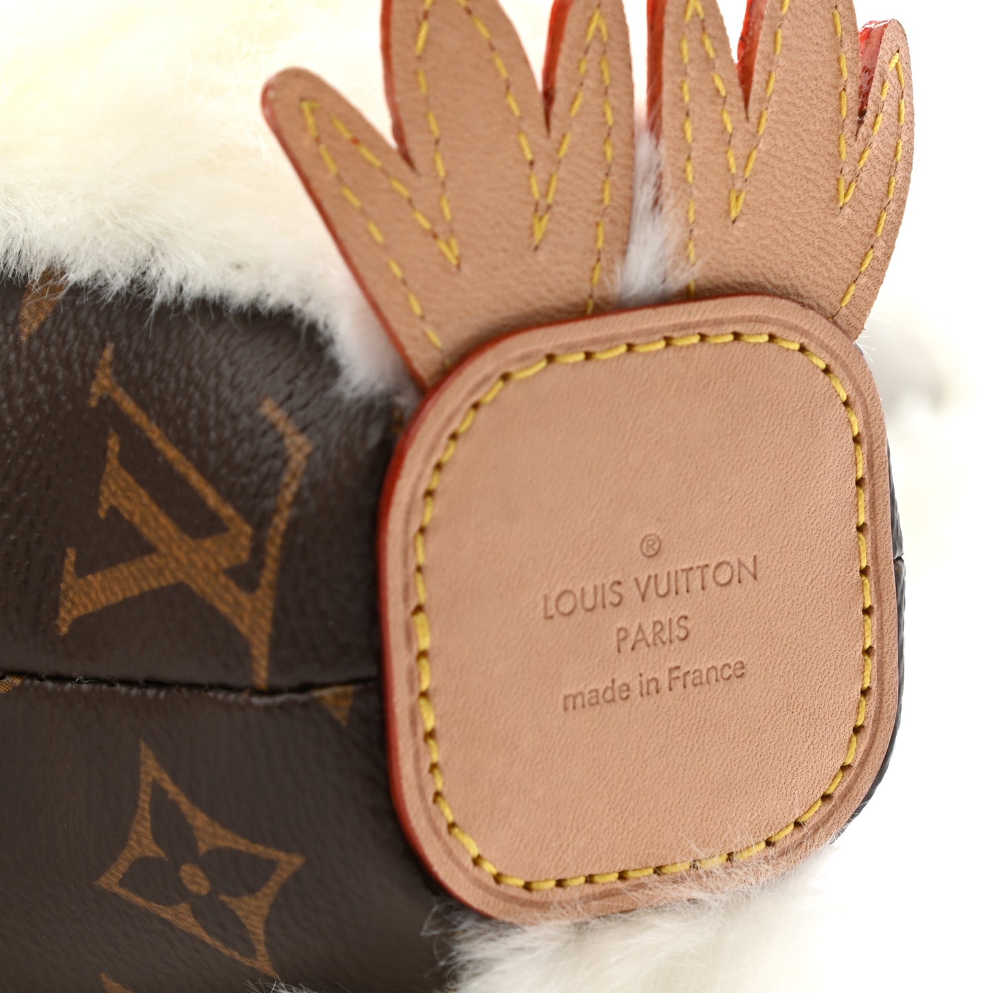 Calfskin Monogram Doudou Penguin Ernest Beige