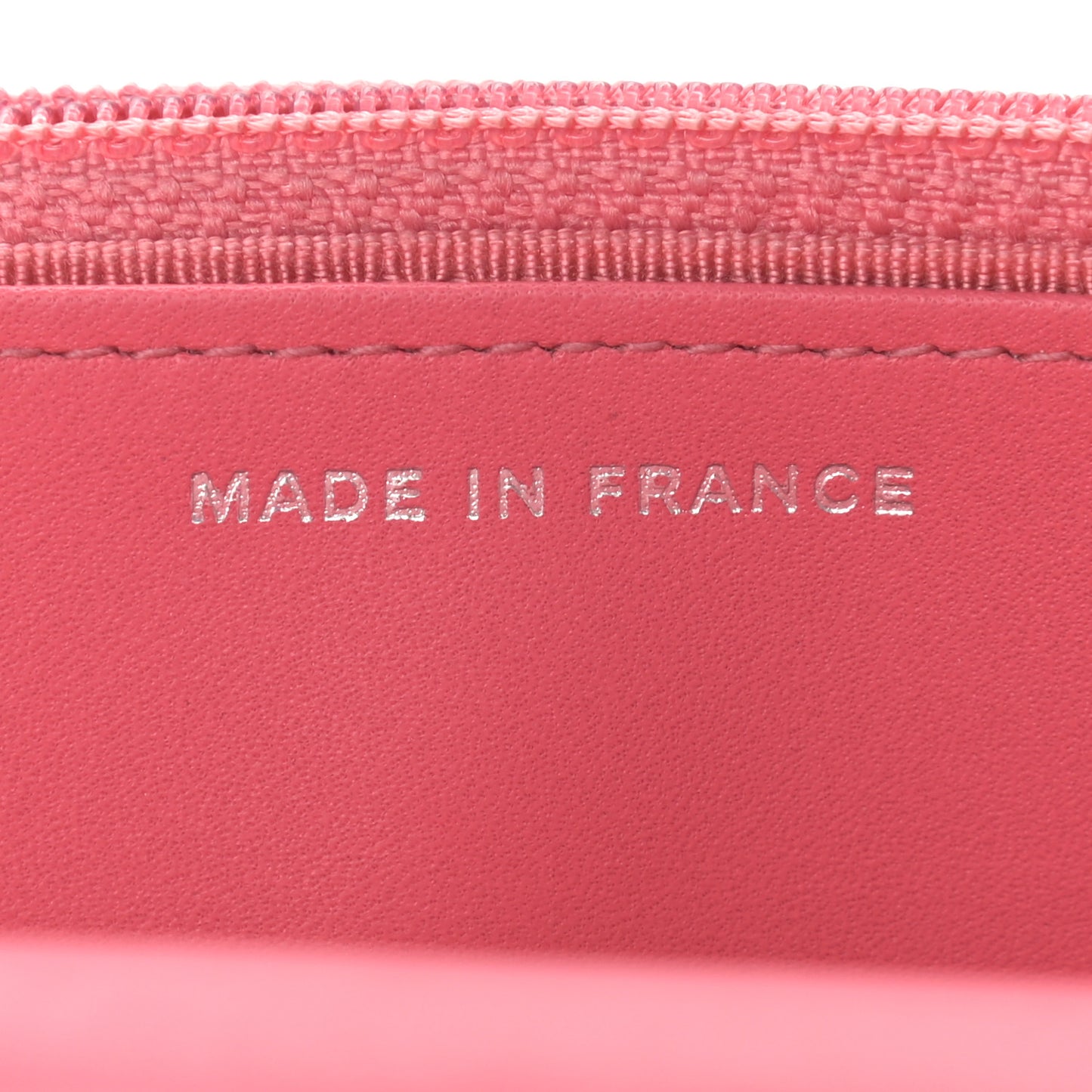 Patent Quilted Wallet On Chain WOC Pink