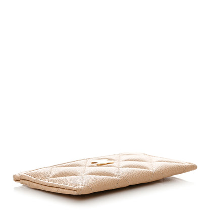 Chanel Caviar Quilted Card Holder Light Beige 4 of 8
