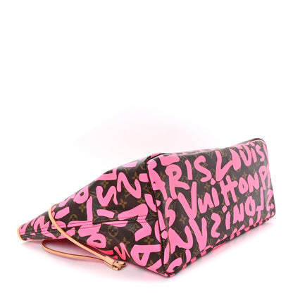 Louis Vuitton Monogram Graffiti Neverfull GM Fuchsia 4 of 10