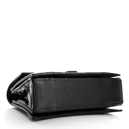 Balenciaga Crushed Calfskin Quilted Matte Black Hardware Small Crush Chain Bag Black 3 of 9