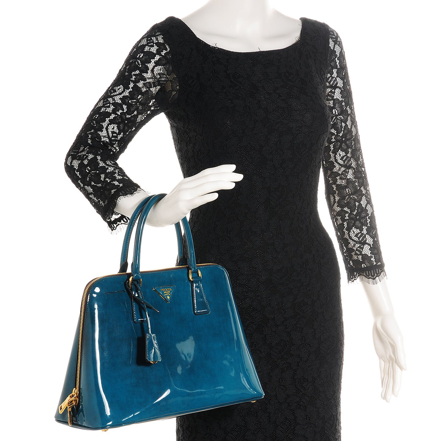 Spazzolato Promenade Tote Pavone Fume