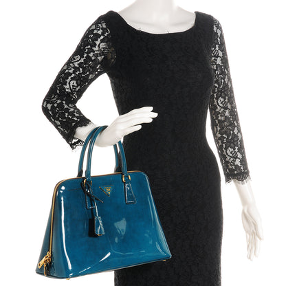 Prada Spazzolato Promenade Tote Pavone Fume 2 of 10