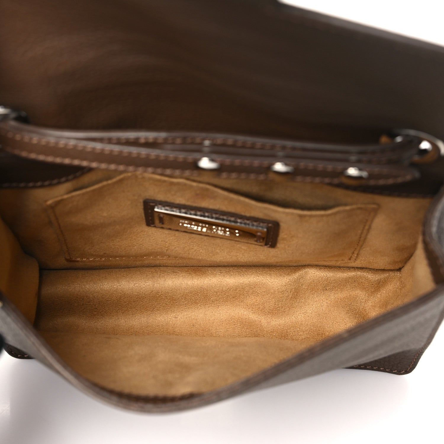 Jimmy Choo Pebbled Calfskin Rebel Crossbody Bag Brown 5 of 11