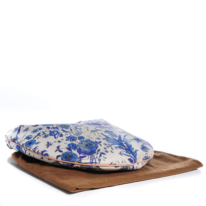 Gucci Canvas Flora Floral Wave Hobo Blue 4 of 7