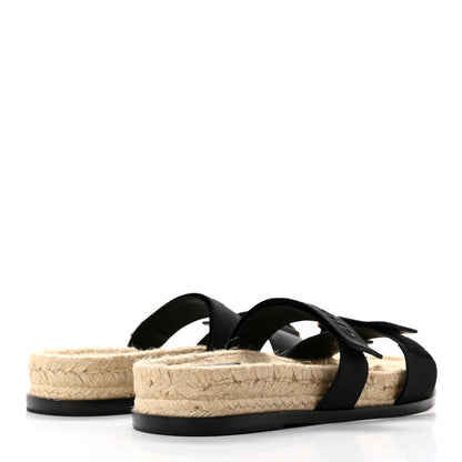 Chanel Lambskin Mules Elastic 37 Black 4 of 13