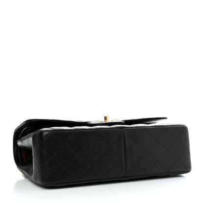 Chanel Caviar Quilted Jumbo Double Flap Black 4 of 11