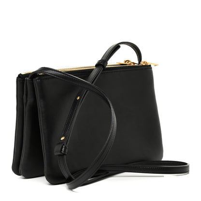 Celine Lambskin Small Trio Crossbody Bag Black 3 of 11
