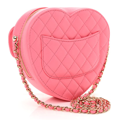 Chanel Lambskin Quilted CC In Love Heart Bag Pink 3 of 11