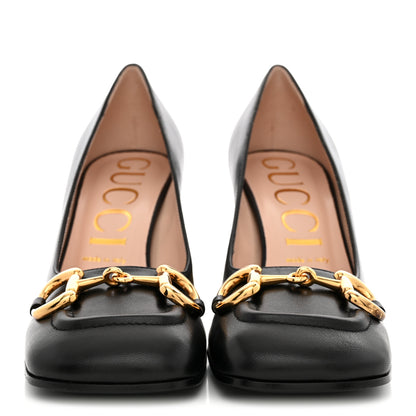 Gucci Malaga Kid Horsebit 75mm Pumps 39 Black 3 of 10