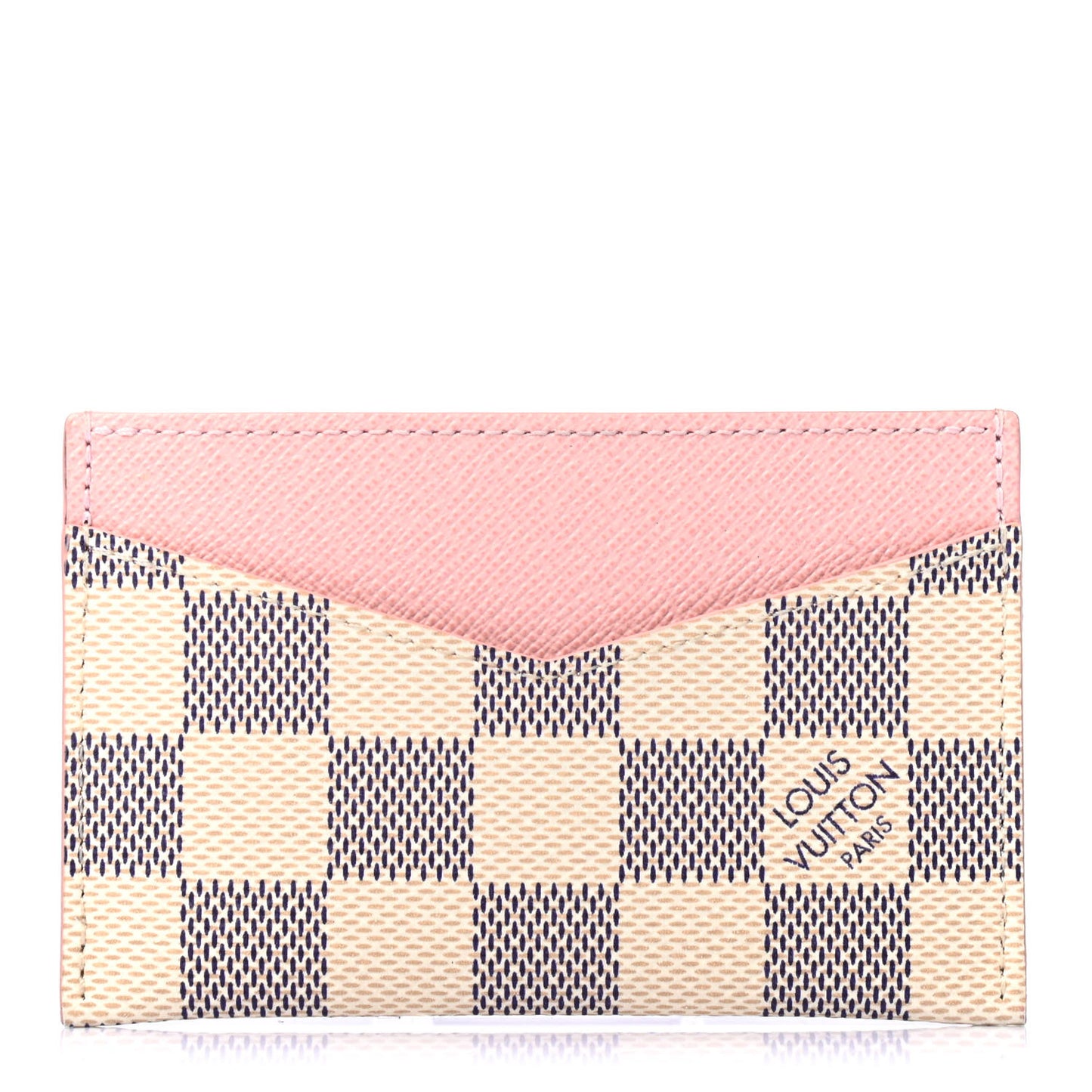 Damier Azur Daily Card Holder Rose Ballerine
