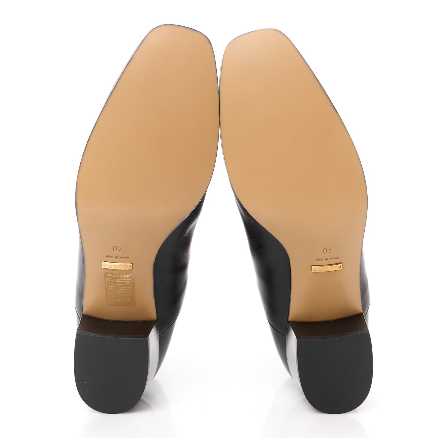 Calfskin Web Karen Ankle Boots 40 Black