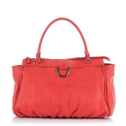 Gucci Calfskin Large D Ring Tote Orange 1 of 9
