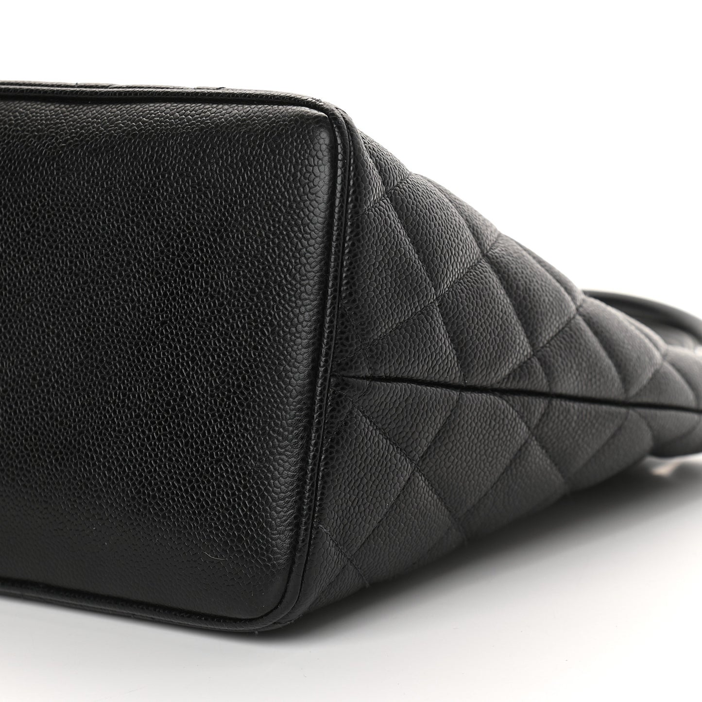 Caviar Quilted Medallion Tote Black