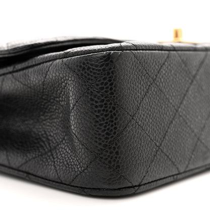 Chanel Caviar Quilted Medium Double Flap Black 10 of 13