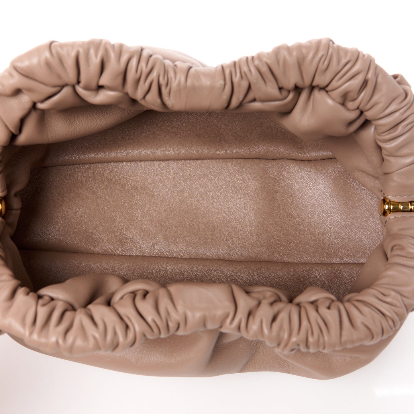 Lambskin Cloud Mini Clutch Biscotto