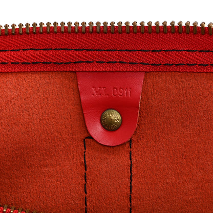 Louis Vuitton Epi Keepall 50 Castillan Red 7 of 11