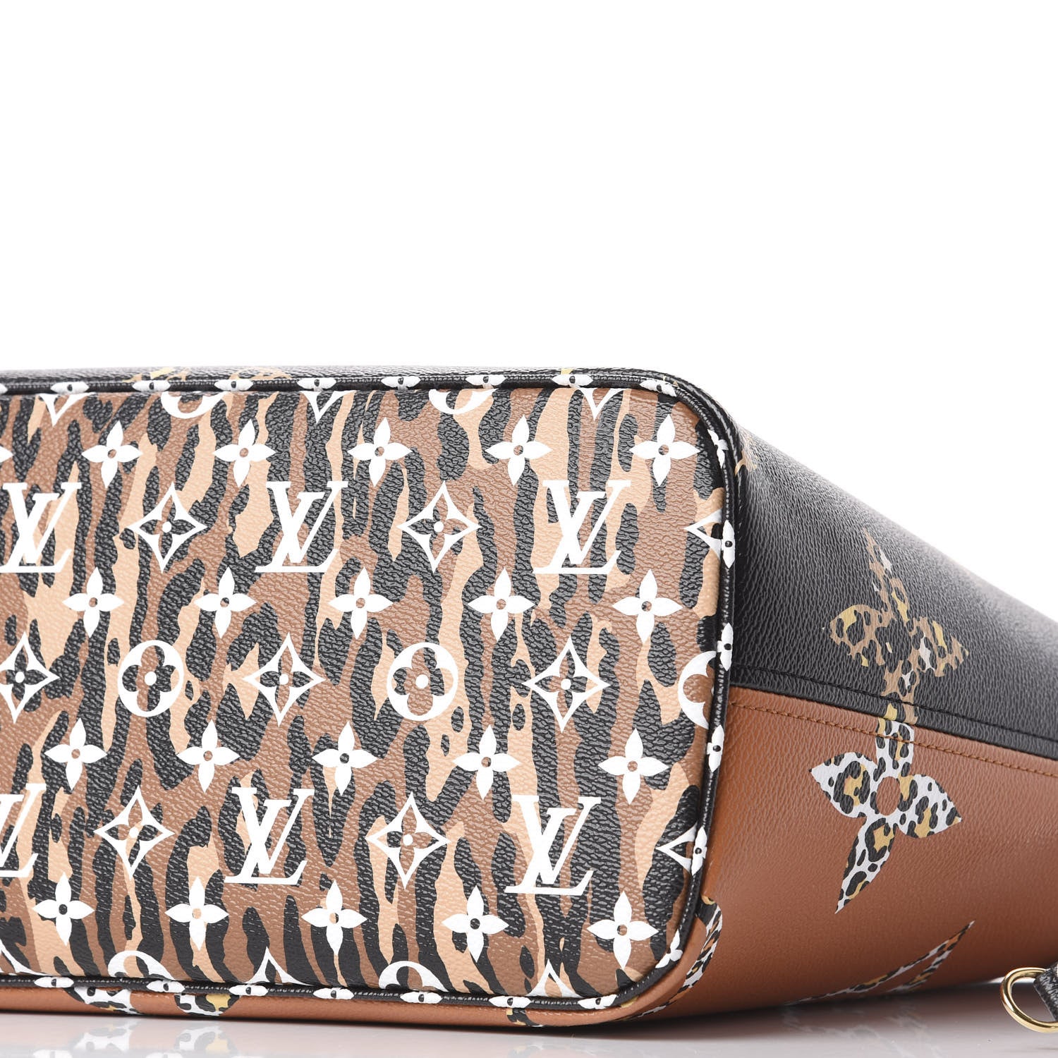 Louis Vuitton Monogram Giant Jungle Neverfull MM Black 6 of 9