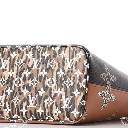 Louis Vuitton Monogram Giant Jungle Neverfull MM Black 6 of 9