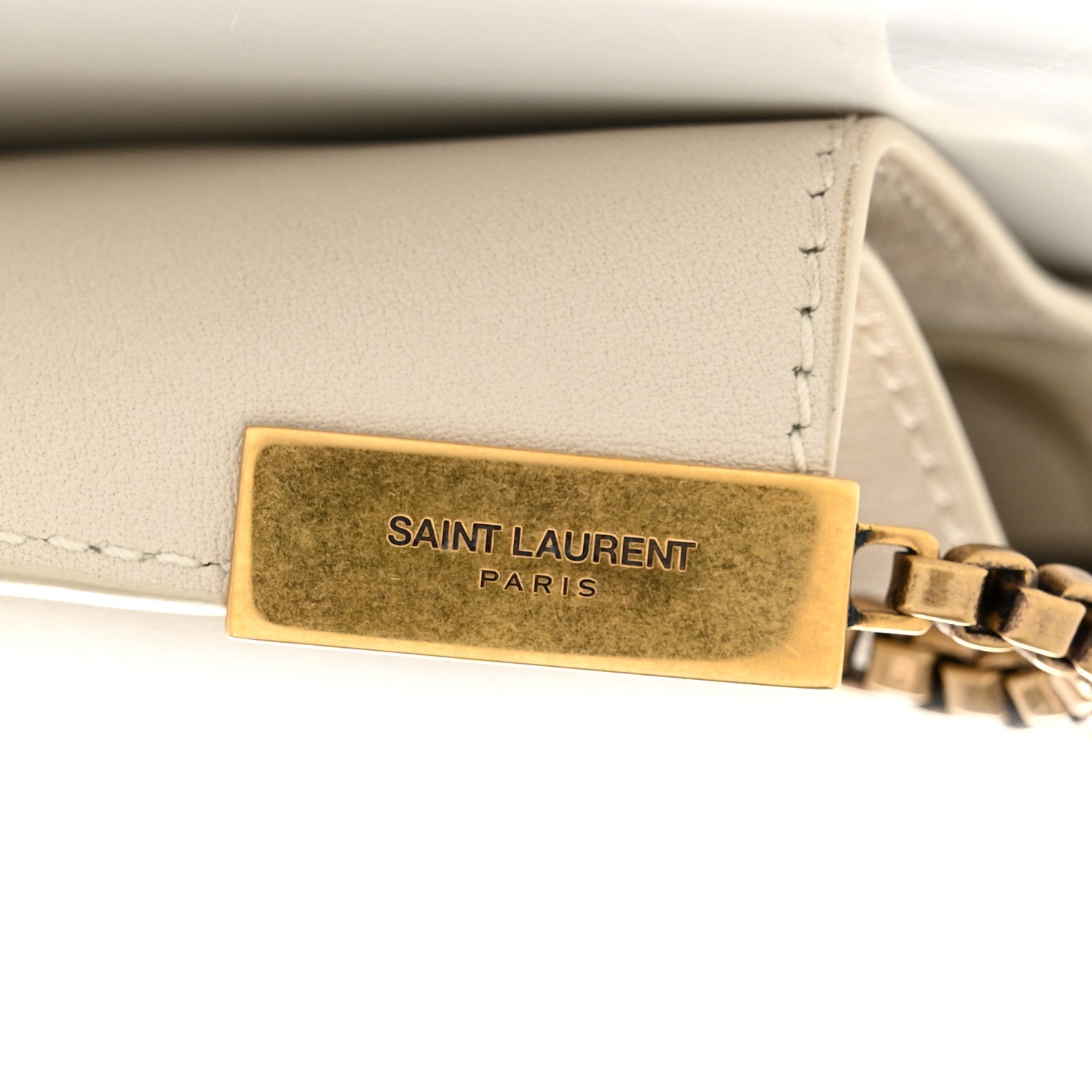 Saint Laurent Calfskin Mini Suzanne Hobo Cream 12 of 13