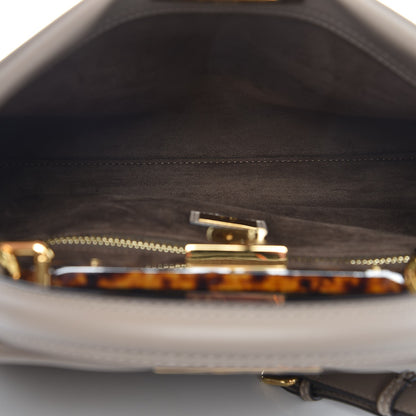Fendi Vitello Seta Plexiglass Tortoise Medium Peekaboo Iconic Satchel Tortora 9 of 9