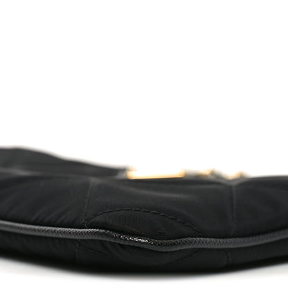 Prada Re-Nylon Tessuto Impuntu Quilted Re-Edition 1995 Chaine Pouch Black 9 of 10