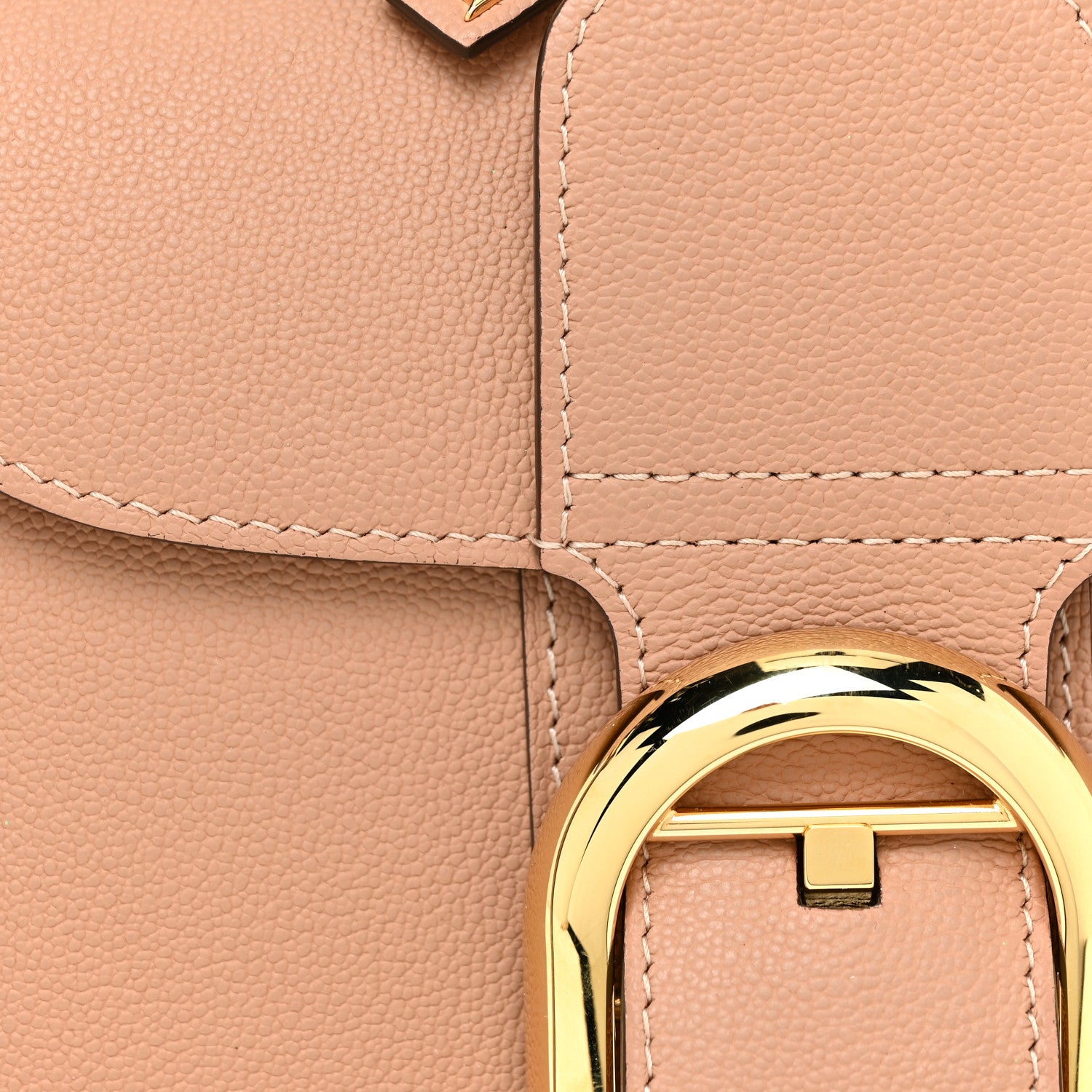 Delvaux Grained Calfskin Mini Brillant Satchel Nude 6 of 10