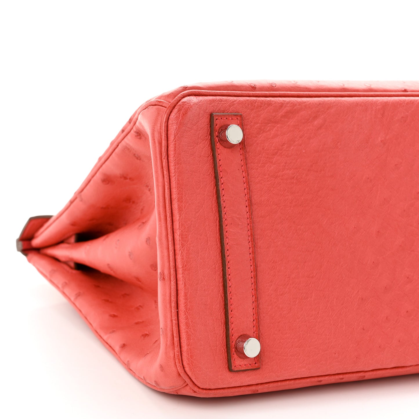 Ostrich Birkin 30 Bougainvillea