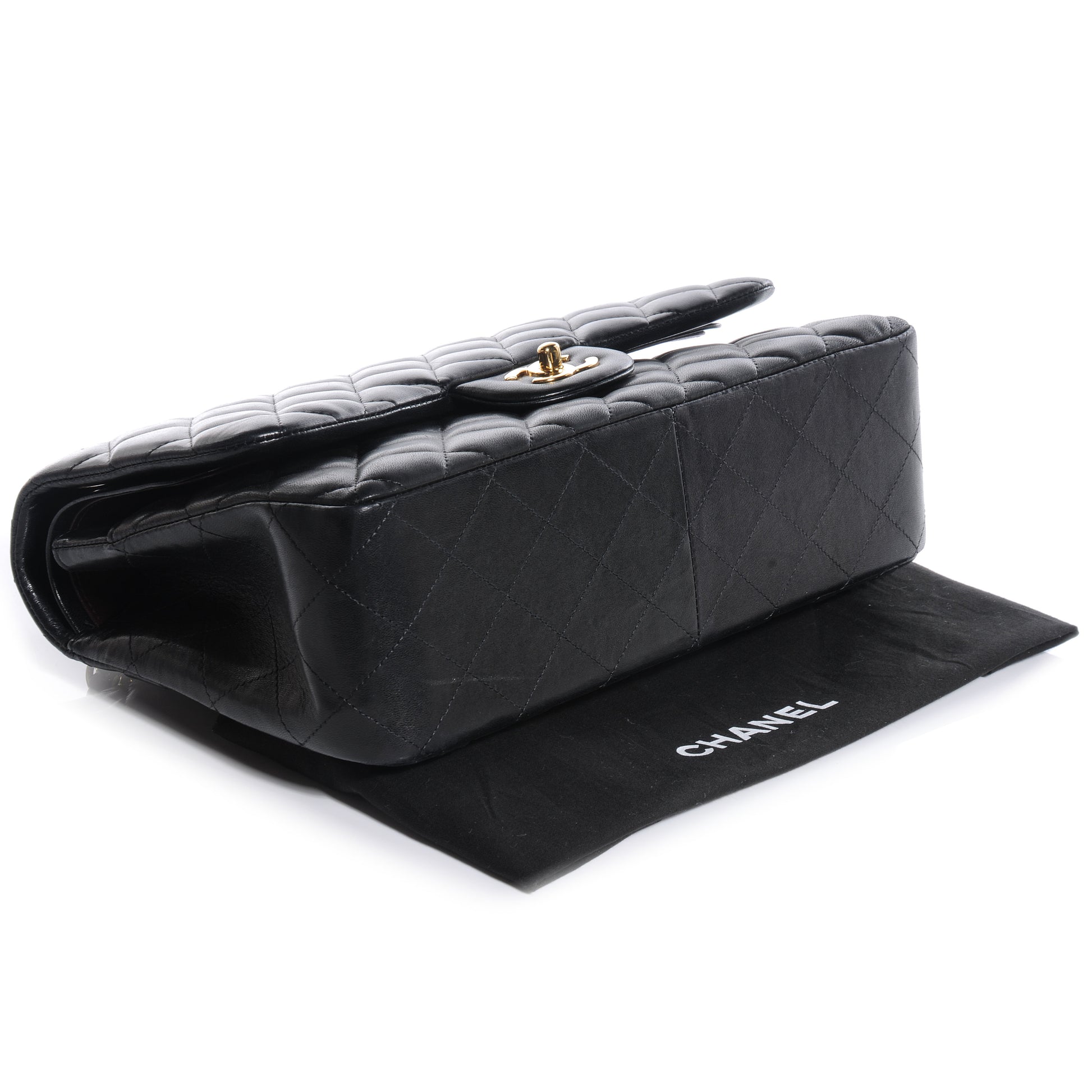 Chanel Lambskin Jumbo Double Flap Black 4 of 7