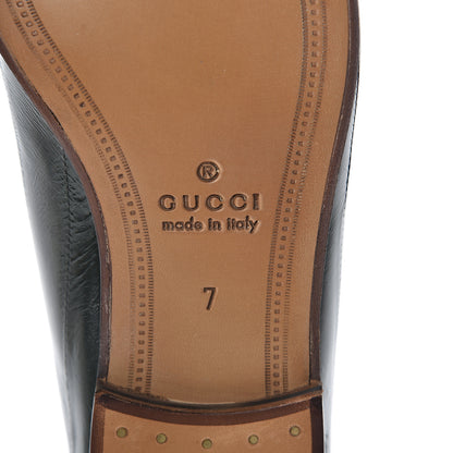 Gucci Eel Mens Brixton Horsebit Loafers 7 Verde 6 of 8