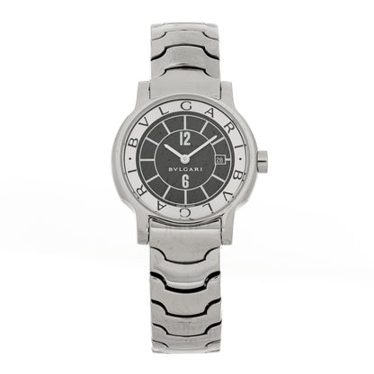 Bulgari Stainless Steel 29mm Solotempo Quartz Watch Black 1 of 4