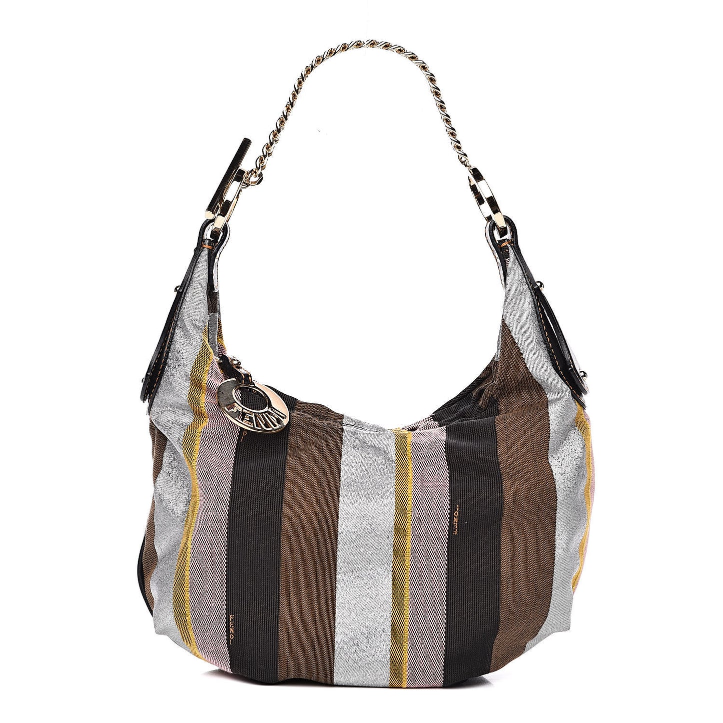 Pequin Small Chef Chain Hobo Multicolor Rosa Black