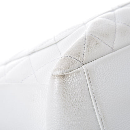 Chanel Caviar Quilted Grand Shopping Tote GST White 23 of 24