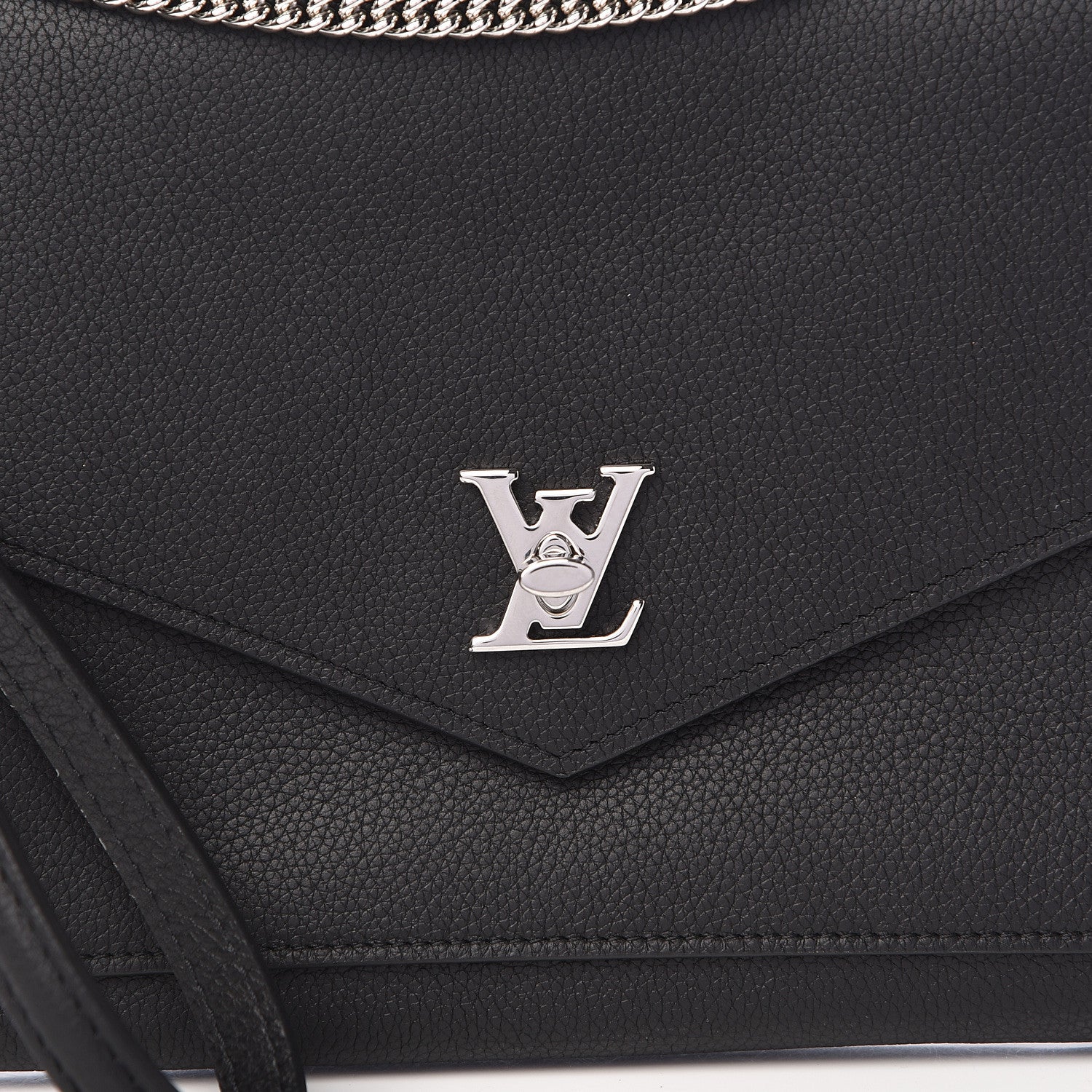 Louis Vuitton Soft Calfskin My Lockme Pochette Black 7 of 10