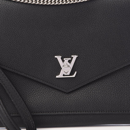Louis Vuitton Soft Calfskin My Lockme Pochette Black 7 of 10