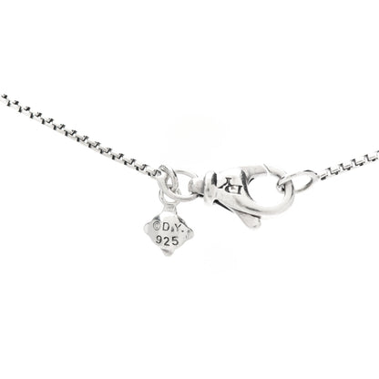 David Yurman Sterling Silver Diamond 9mm Petite Pave Pendant Necklace 4 of 4
