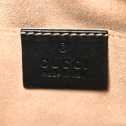 Gucci Calfskin Matelasse Mini GG Marmont Chain Shoulder Bag Black 6 of 10