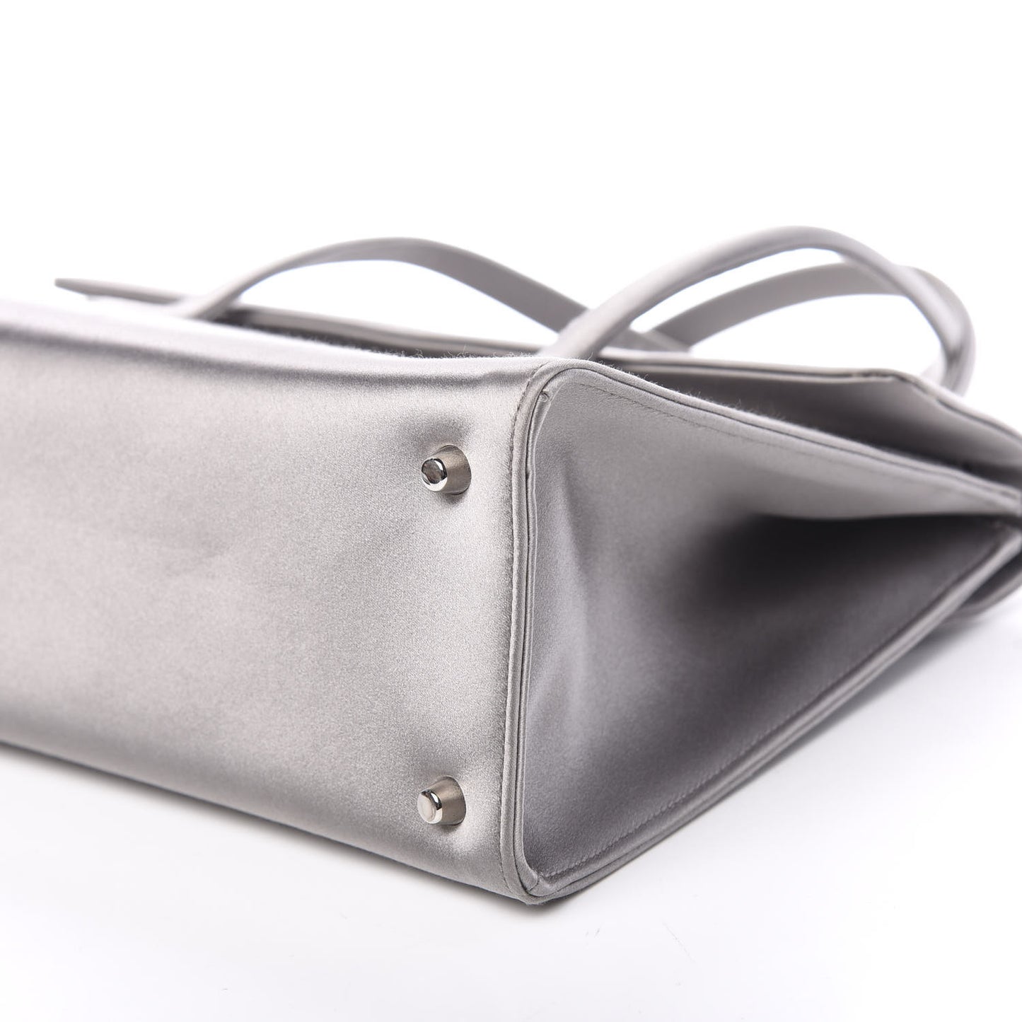 Satin Flap Tote Grafite