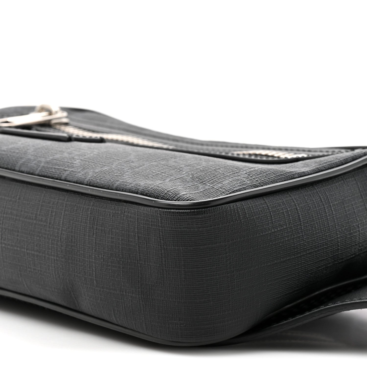 Gucci Soft GG Supreme Monogram Web Belt Bag Black Grey 9 of 10