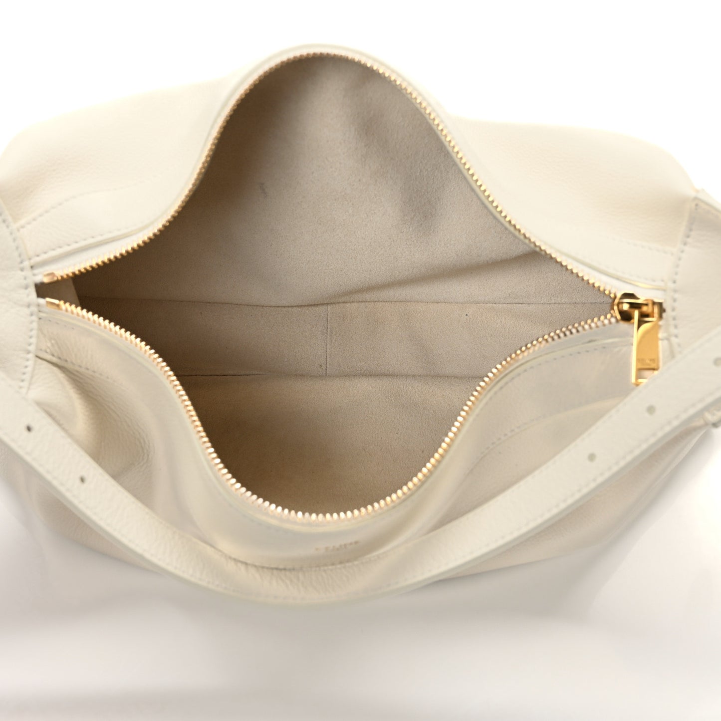 Supple Calfskin Medium Romy Shoulder Bag Rice