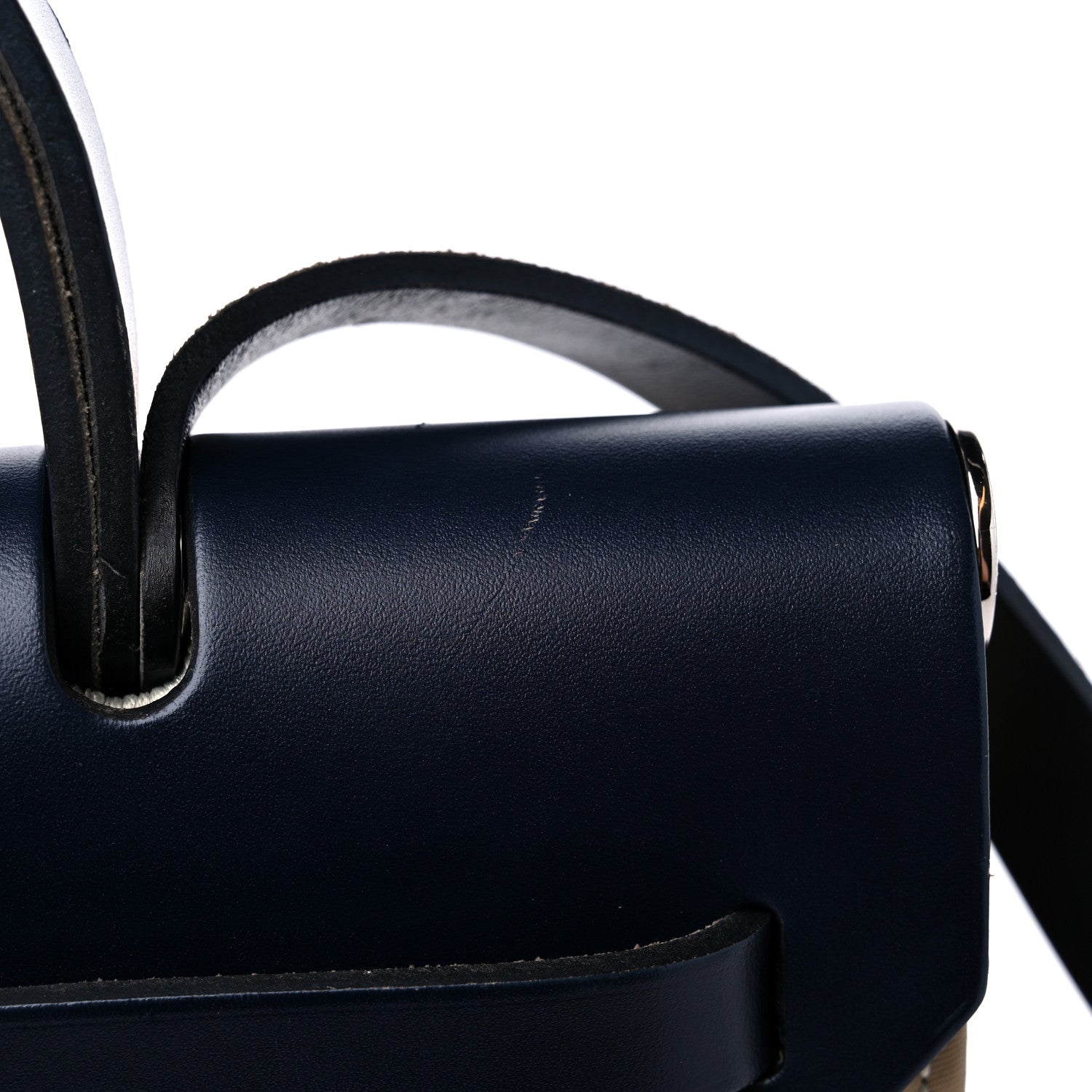 Hermes Vache Hunter Toile Herbag Zip 31 PM Trench Bleu Indigo 16 of 17