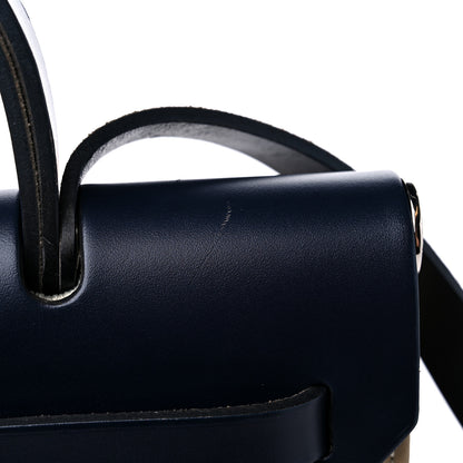 Hermes Vache Hunter Toile Herbag Zip 31 PM Trench Bleu Indigo 16 of 17