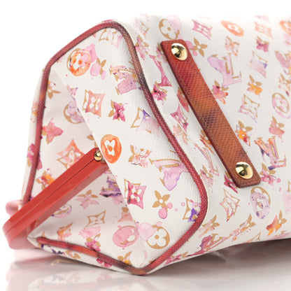 Louis Vuitton Watercolor Aquarelle Frame Speedy White 9 of 11